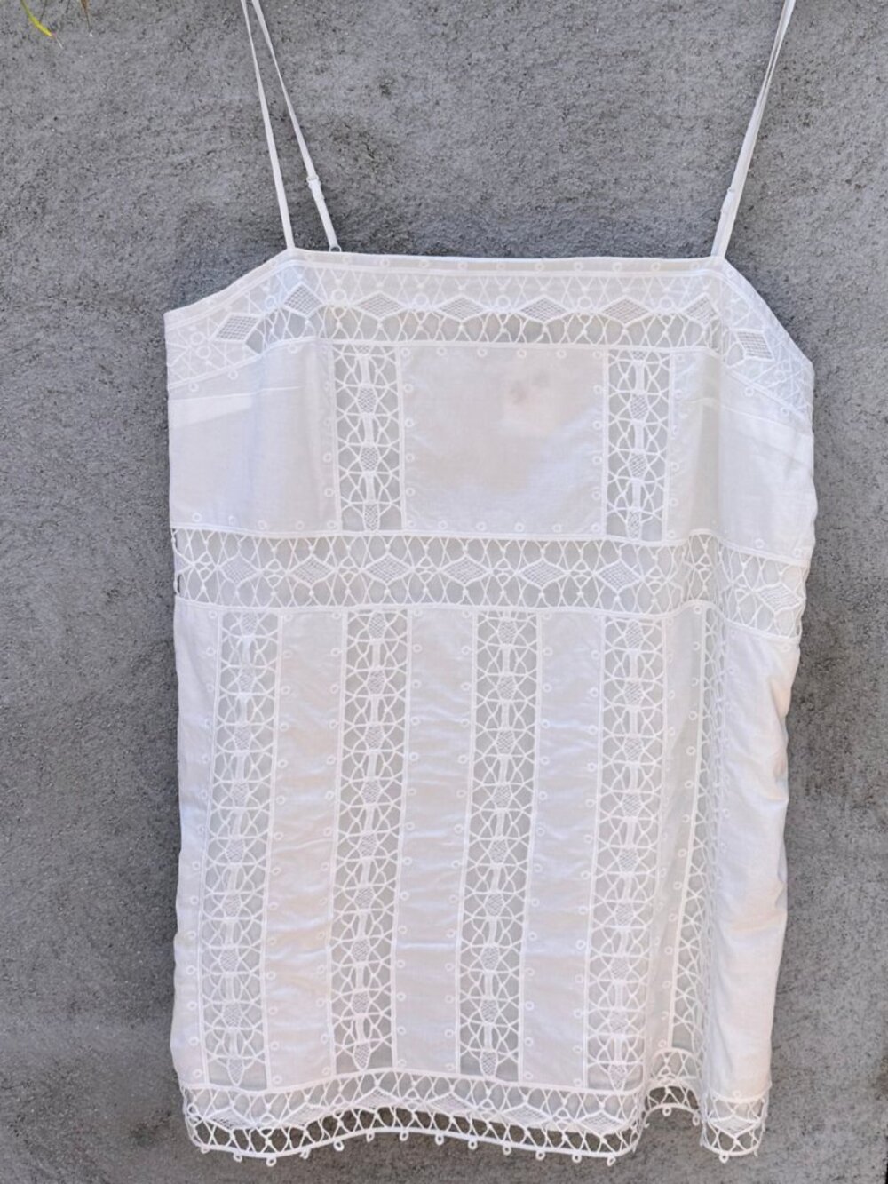 H&M White Summer Sun Dress L